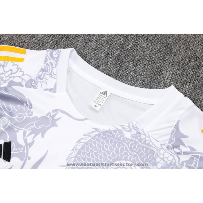 Tracksuit Real Madrid Dragon Short Sleeve 2024-2025 White - Shorts